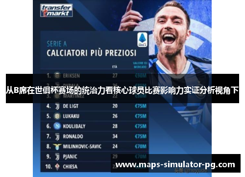 从B席在世俱杯赛场的统治力看核心球员比赛影响力实证分析视角下